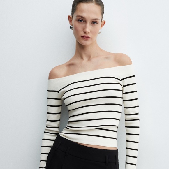 NWT mango off the shoulder knitted sweater - Picture 3 of 6